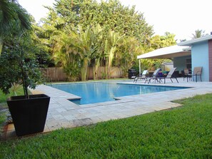 Enjoy the 2nd largest pool in Wilton Manors - 36 feet wide!