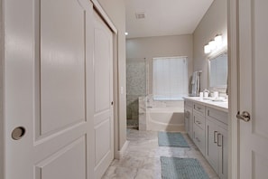 Master Bath with separate shower and tub.