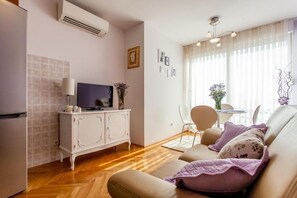 Living room with a TV