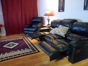 Kick Back! recliner and couch ends recline
