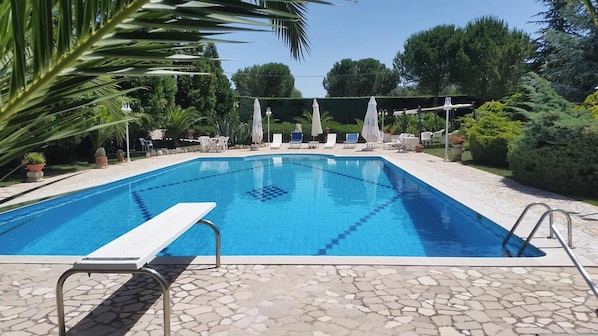 Vue sur piscine
