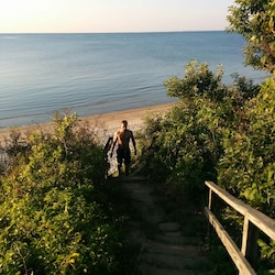 Stairs to the beach
