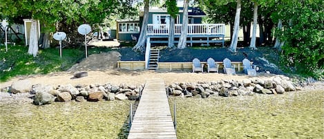 View of main cabin from dock