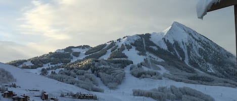 View to ski area from the balcony