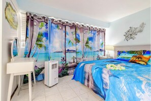 Master bedroom with king bed.
