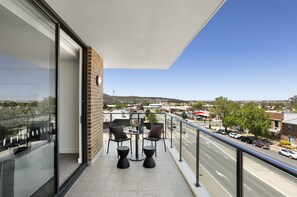 Uitzicht vanaf balkon