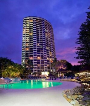 Front of property – evening/night