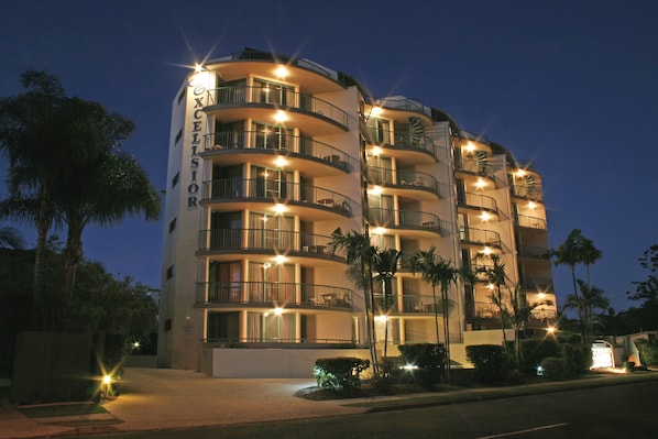 Front of property – evening/night