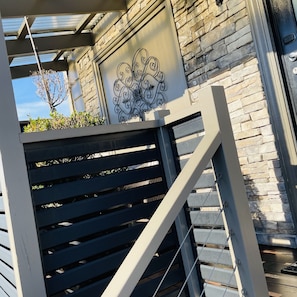 Blick vom Balkon