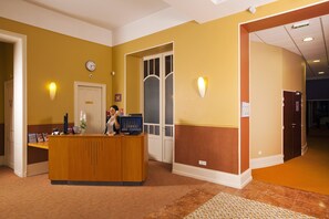 Sittområde i lobbyn
