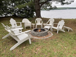 Lakeside fire pit