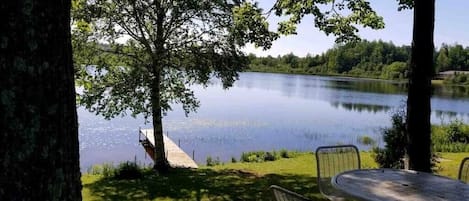 Private dock, paddle boat and 12' rowboat included with rental