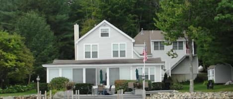 Full property's water front view.