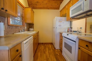 Full equipped kitchen for the guests convenience