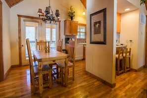 Dining area near the door towards the screened porch