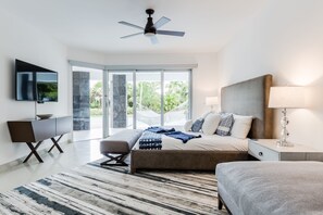 Indoors, Flooring, Ceiling Fan, Room, Bedroom