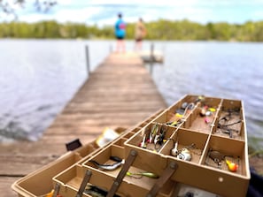 Private Dock and great trout fishing lake.