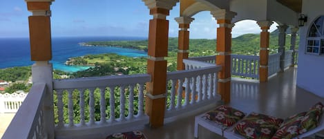 Master Suite Balcony Panoramic View of Boston Bay