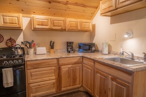 Fully stocked kitchen