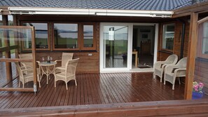 Lakeside patio
