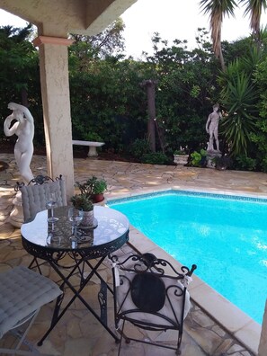 View from master bedroom patio doors.