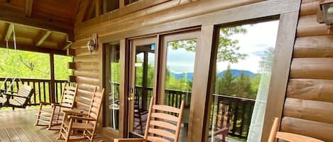Stunning Smoky Mountain reflections from our Southern Porch.