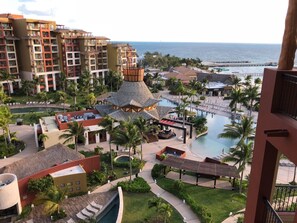 View of lower main pool and Zama Restaurant