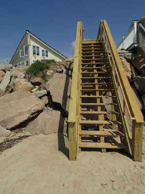 Private access stairs to your very own private beach
