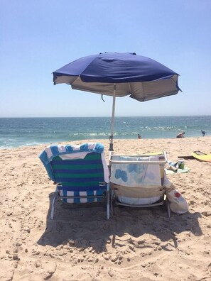 Your spot on our private beach  with lifeguard & badge checker