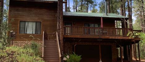 A home, in the Ponderosa Pines