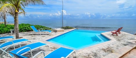 Casa Alux pool area - Akumal Mexico Vacation Rental