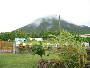 View of Village and Mountain