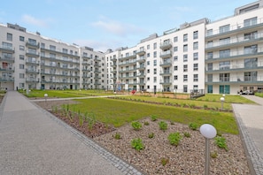 Utsikt mot innergård