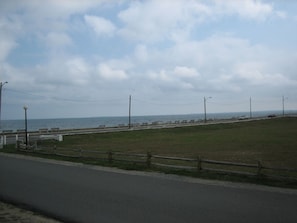 view from deck of inkwell beach