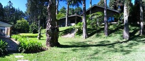 View of the house from the pavilion