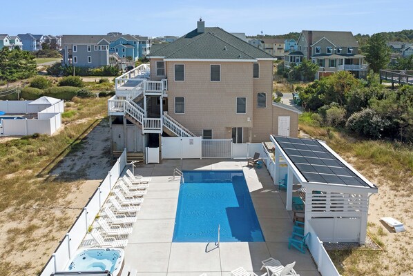 OH100: SeaClusion | Back Exterior w/ Private Pool Area