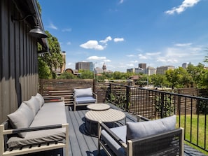 Balcony View Of Downtown And The Texas State Capitol