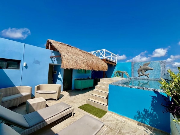 private pool and terrace