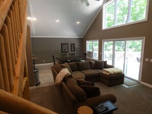 Upstairs living area.