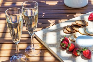 Outdoor dining to relax and enjoy