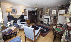 Parlour with wood burning stove