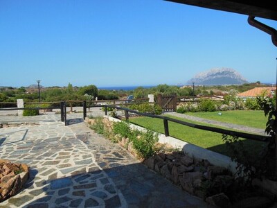 Terraced house with veranda overlooking the sea