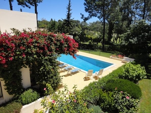 view from upstairs terrace