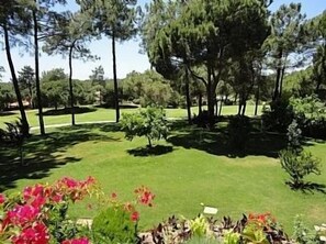 view to the golf course from the villa