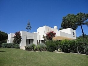 villa viewed from the garden