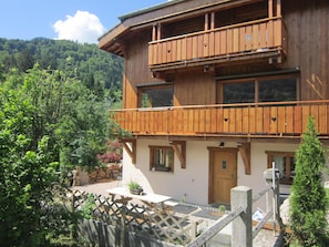 Front of House and private garden