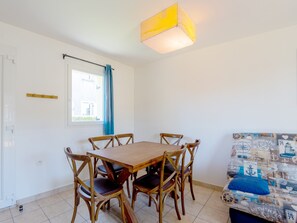 Reconnect with loved ones over a meal at the dining table.