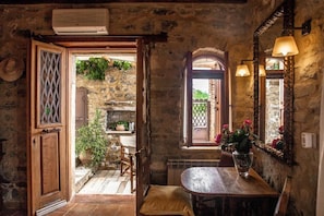 Living Room view towards courtyard