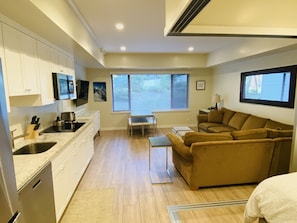 Living Area, Dining Area & Kithcen