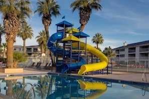 Swimming pool water slide